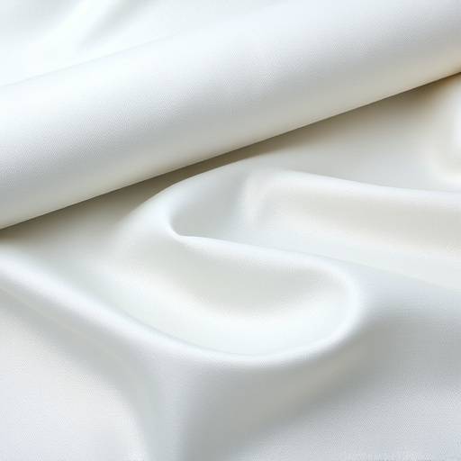Roll of shimmering Sea Island cotton fabric